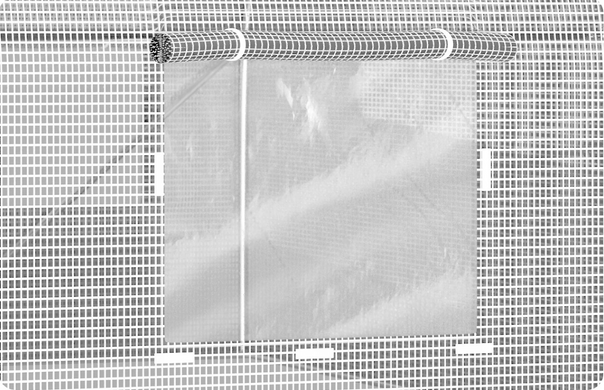 Садовая теплица с окнами Plonos 9m2 Белая = 450х200х200 см (4972-A)