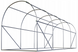Садовая теплица с окнами Plonos 10m2 = 400х250х200 см (Белая) (4974)