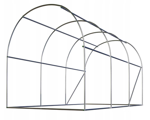 Садовая теплица с окнами Plonos 7m2 Белая = 350х200х200 см (4971-A)