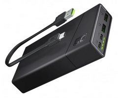 Powerbank Green Cell PowerPlay 20 20000mAh/PD/UC/18W Black (PBGC03)