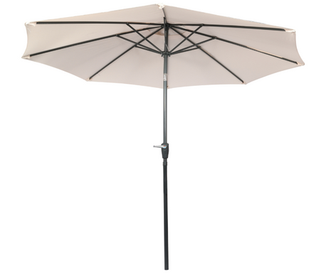 Складной садовый зонтик 3м. для кафе создания тени FUNFIT Кремовый