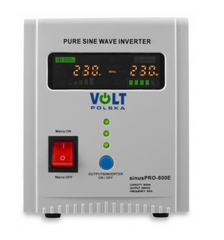 Гібридний ДБЖ/інвертор Volt Polska SINUS PRO 800 E 12/230V 500/800W (3SP080012E)