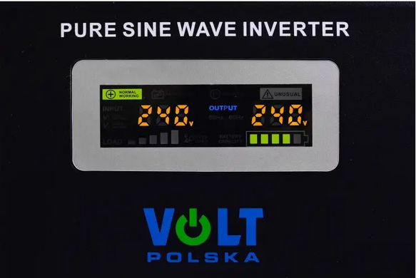 Гібридний ДБЖ/інвертор Volt Polska SINUS PRO 1000 W 12/230V 700/1000W (3SP100012W)