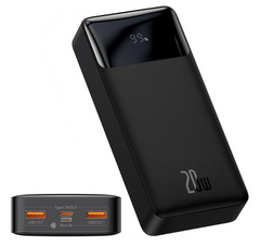 Зовнішній акумулятор (Power Bank) Baseus Bipow Digital Display 20W 20000 mAh Black (PPDML-M01)