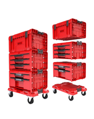 Набір ящиків для інструментів Qbrick System PRO Drawer Workshop Set 4 2.0 RED (5901238258360)
