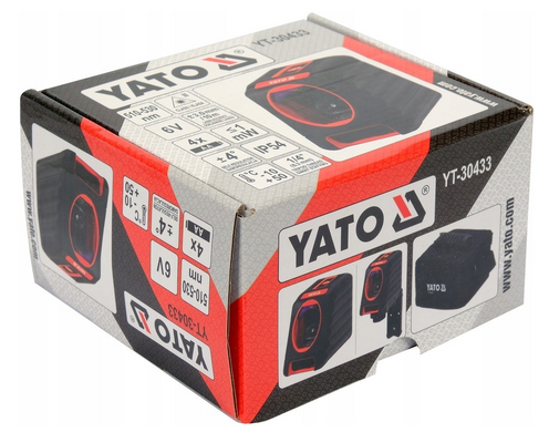 Перекрестный лазерный уровень 10м YATO (YT-30433)