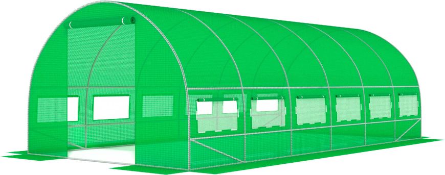 Садовая теплица с окнами FunFit Garden 18m2 = 600*300*200 (Зеленая)