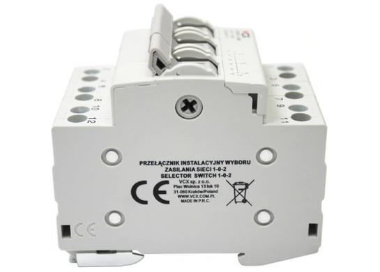 Переключатель для генератора VCX SF363, 3P, 63А, I-0-II