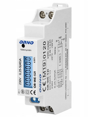 Счётчик электроэнергии на DIN-планку 1-фазный ORNO (OR-WE-521) 40А