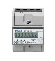 Счётчик электроэнергии на DIN-планку 3-фазный ORNO (OR-WE-520) 80A