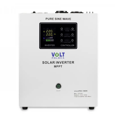 Гибридный ИБП/Инвертор Volt Polska SINUS PRO 1500 S 12/230V 1050/1500W + 40A MPPT 75V (3SPS150012)