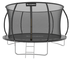 Садовый детский Батут LEOBRO Premium Pro 312 см с внутренней защитной сеткой 10FT BLACK
