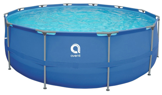 Круглий каркасний басейн для дітей Avenli 420 x 84 см 18в1 + Насос - фільтр