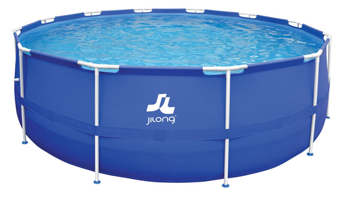 Круглый каркасный бассейн Jilong для сада 366x76см 12в1