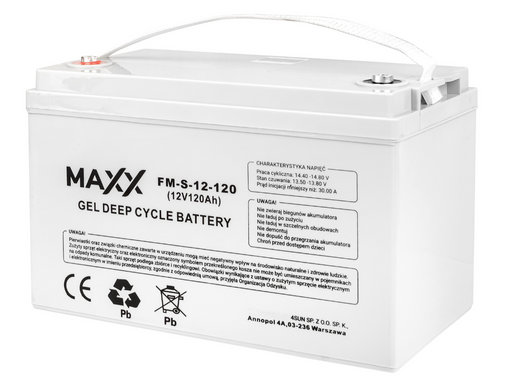 Гелевый аккумулятор 4SUN MAXX GEL DEEP CYCLE 120Ah 12V (12-FM-S-120)