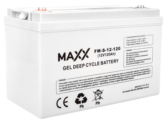 Гелевый аккумулятор 4SUN MAXX GEL DEEP CYCLE 120Ah 12V (12-FM-S-120)